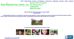 Desktop Screenshot of birchmountaindayschoolct.com